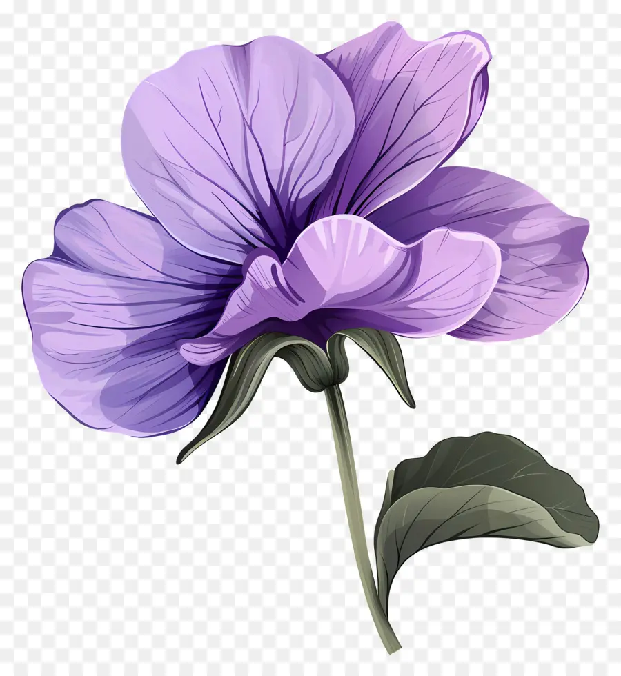 Flor Violeta，Flor Roxa PNG