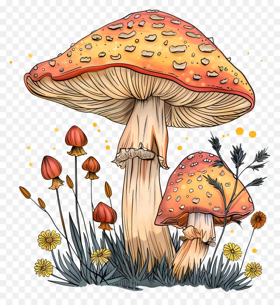 Cogumelo Mágico，Cogumelos Gigantes PNG
