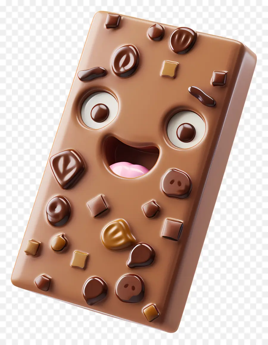 Barra De Chocolate，Sorrindo PNG