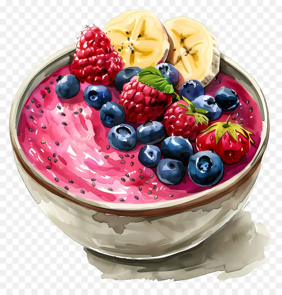 Smoothie Tigela，Frutas PNG