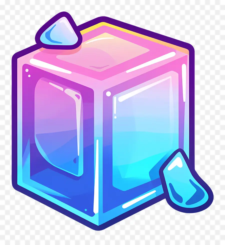 Cubo De Gelo，Cubo De Cristal PNG