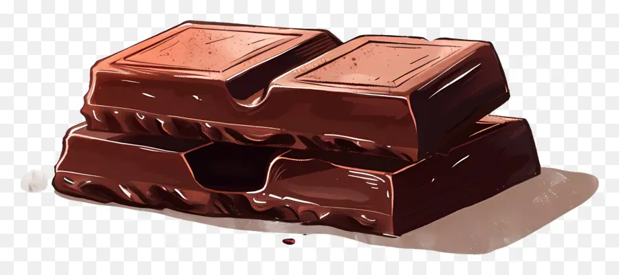 Barra De Chocolate，O Derretimento Do Chocolate PNG