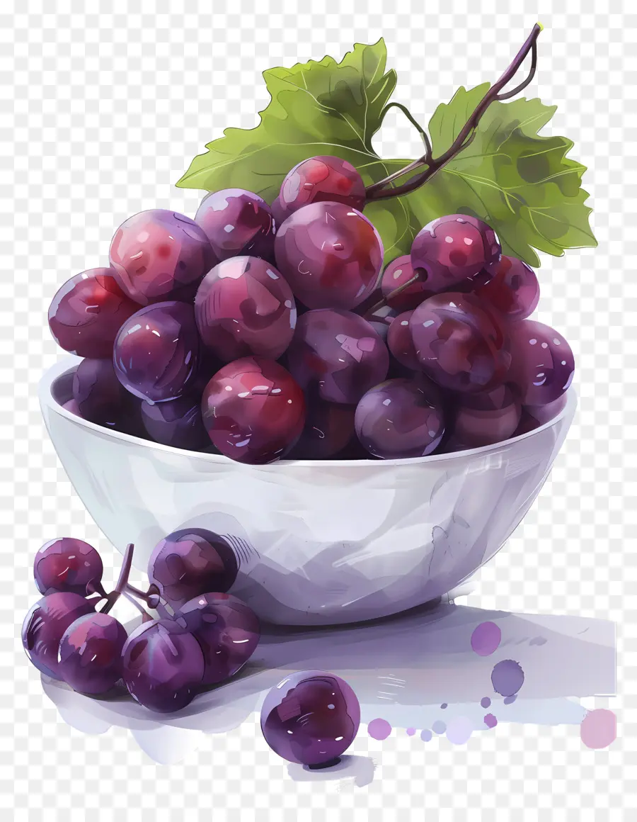 Tigela De Uvas，Uvas PNG