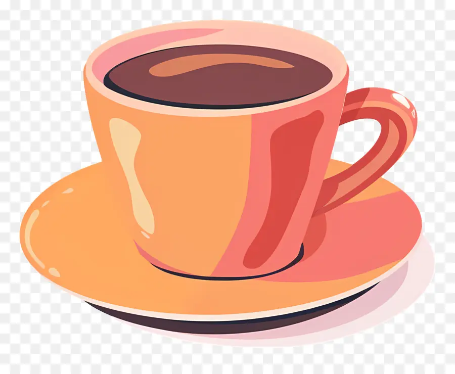 Xícara De Café，Xícaras De Café Vermelhas PNG