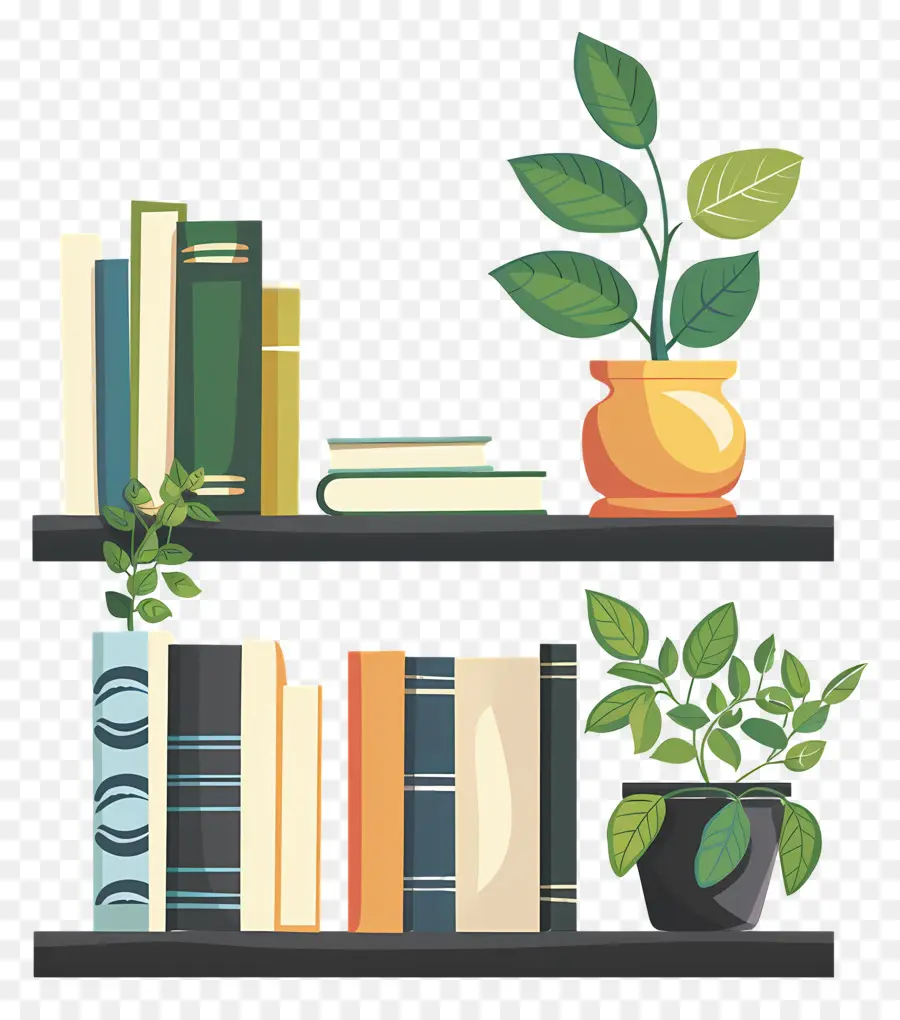 Bookshelf，Livros PNG