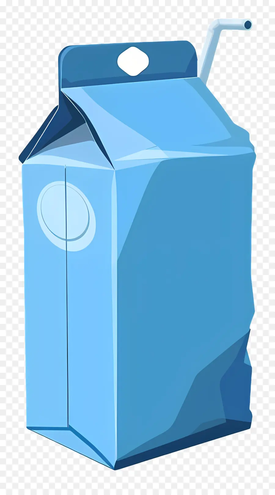 Milk Carton，Carton Azul PNG