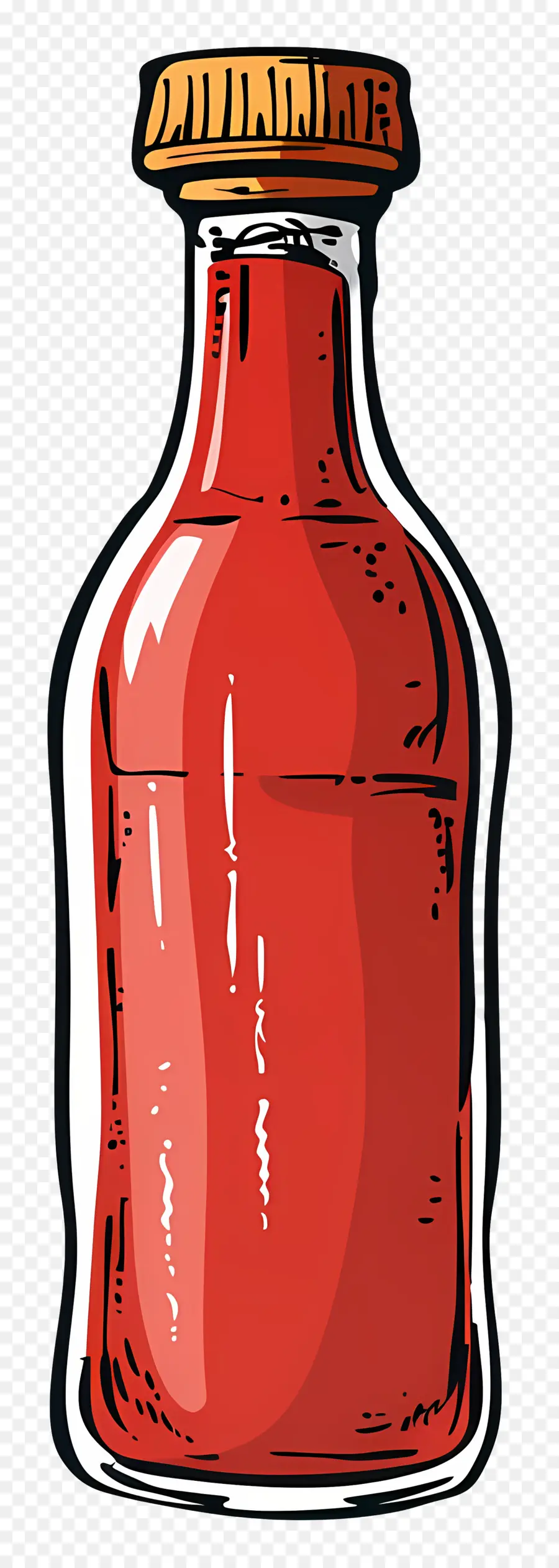 Garrafa De Ketchup，Condimento PNG