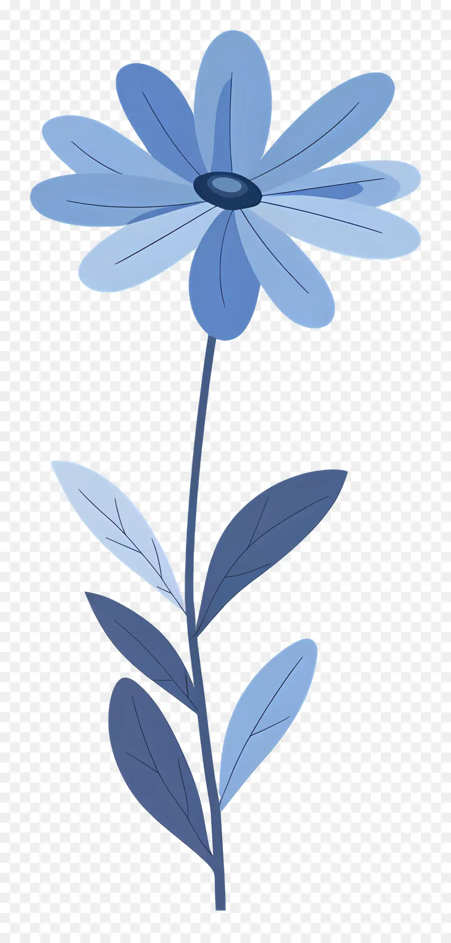 Margarida Azul，Flor PNG