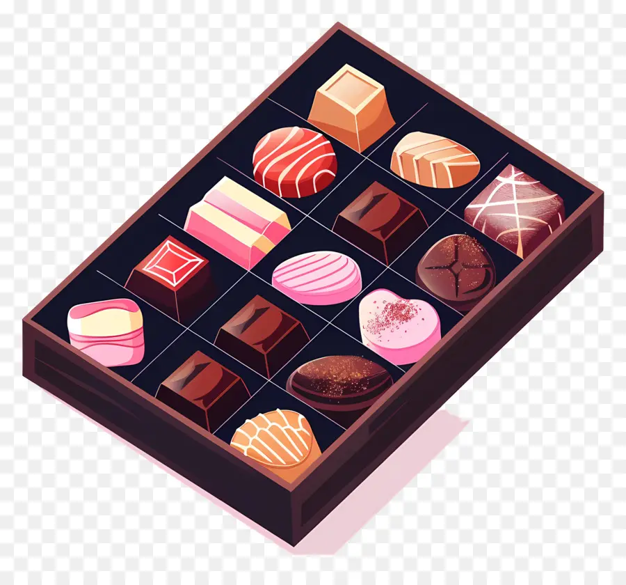 Caixa De Chocolate，Chocolates PNG