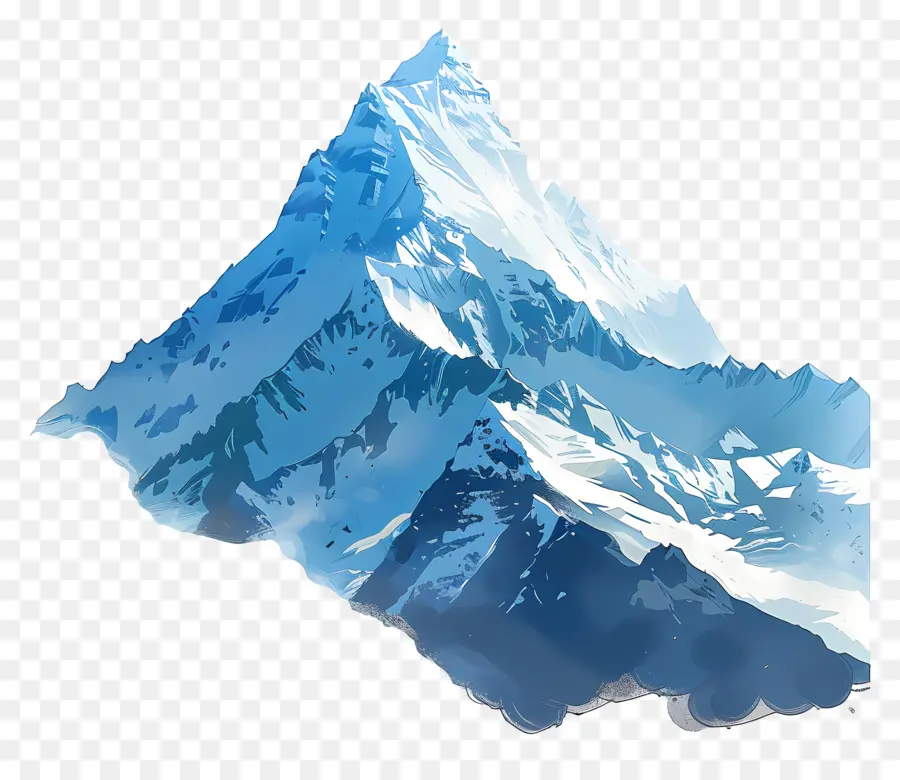 Monte Everest，Montanha Colorida PNG