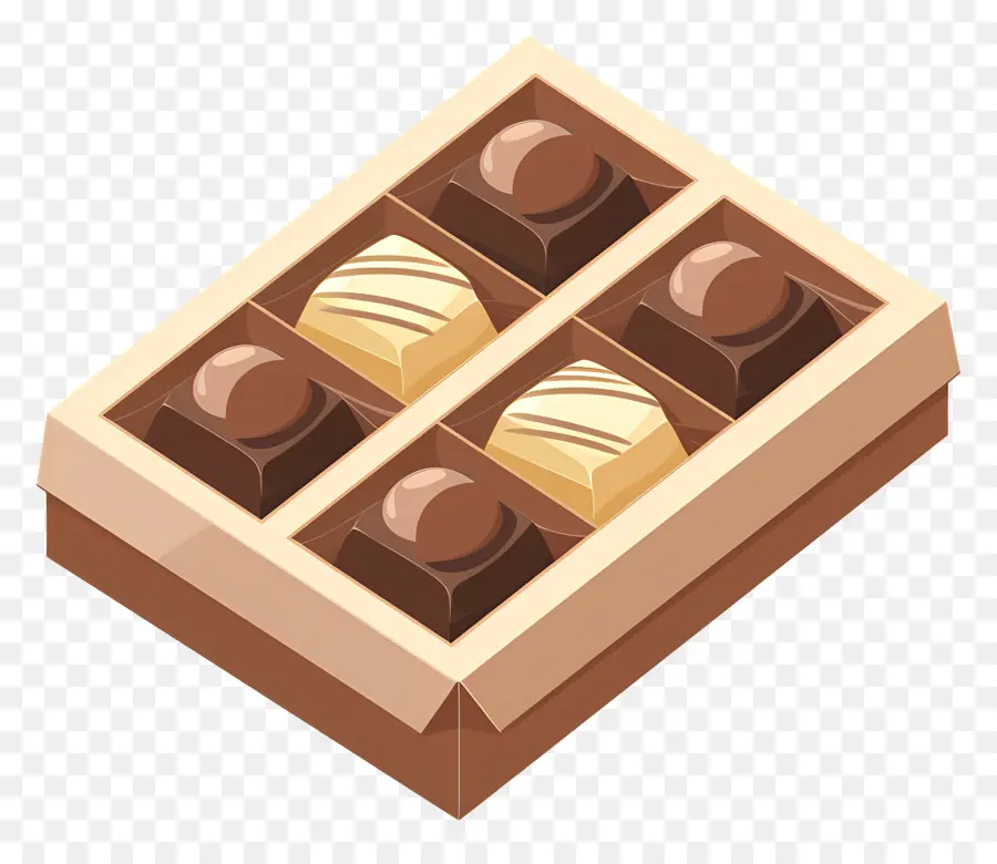 Caixa De Chocolate，Chocolates PNG