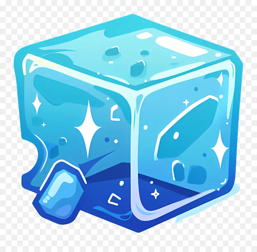 Cubo De Gelo，Cristal PNG