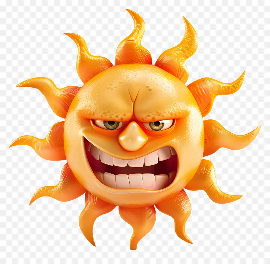 Face Do Sol，Emoji PNG