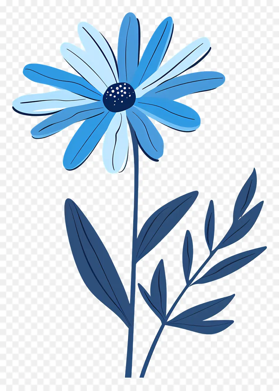 Margarida Azul，Flor Azul PNG