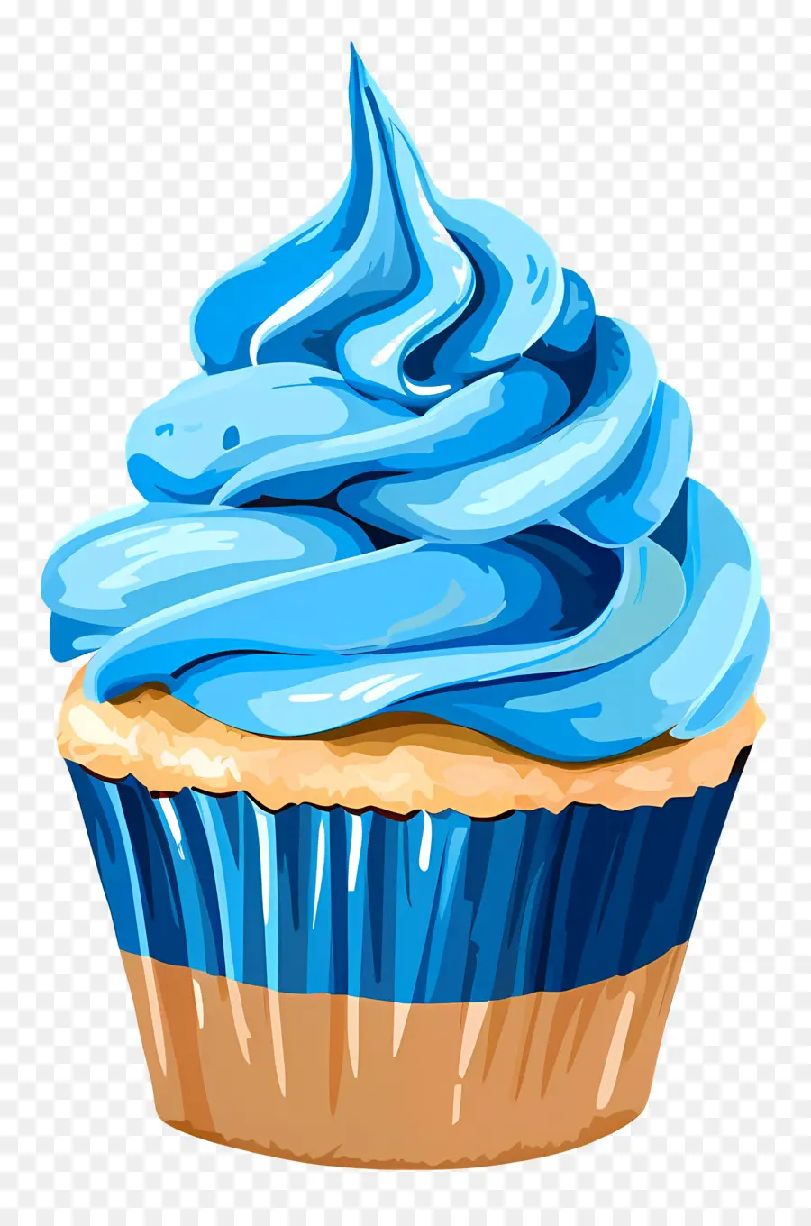 Cupcake，Geada De Creme PNG