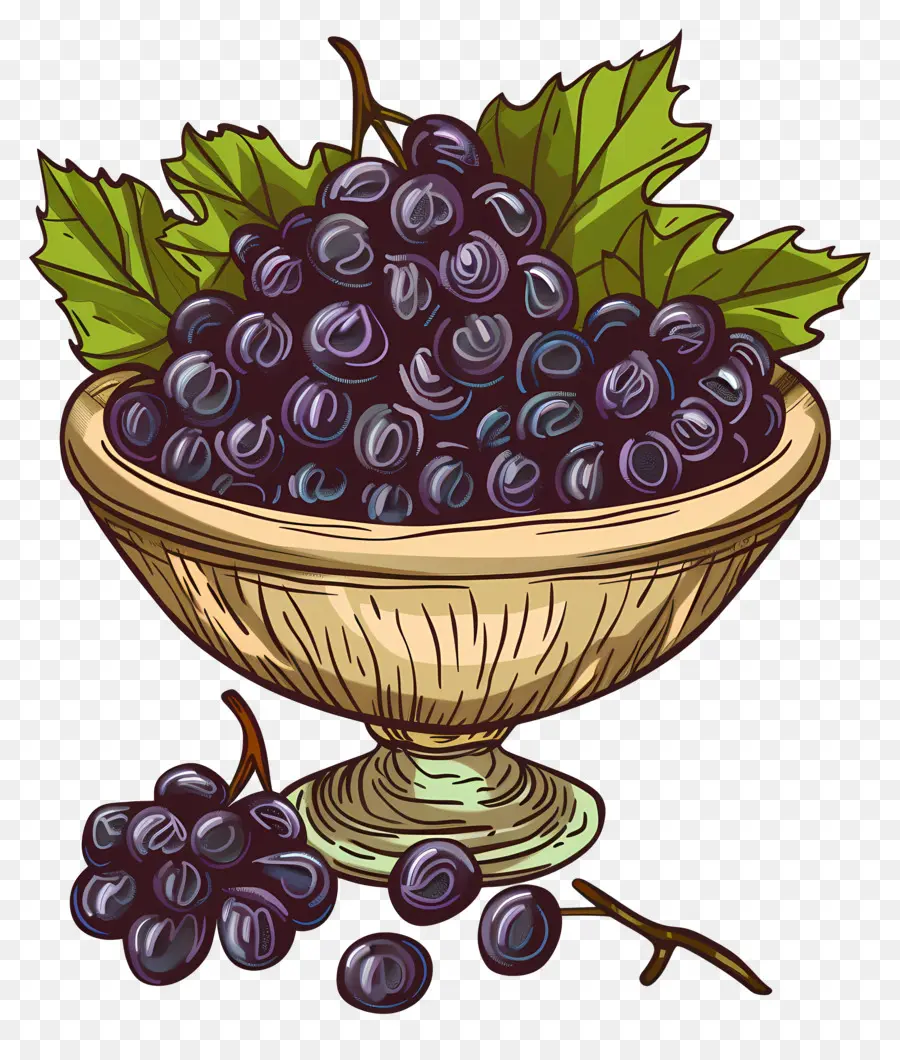 Tigela De Uvas，Uvas PNG