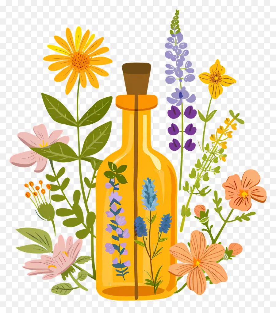 Essências Das Flores，óleos Essenciais PNG