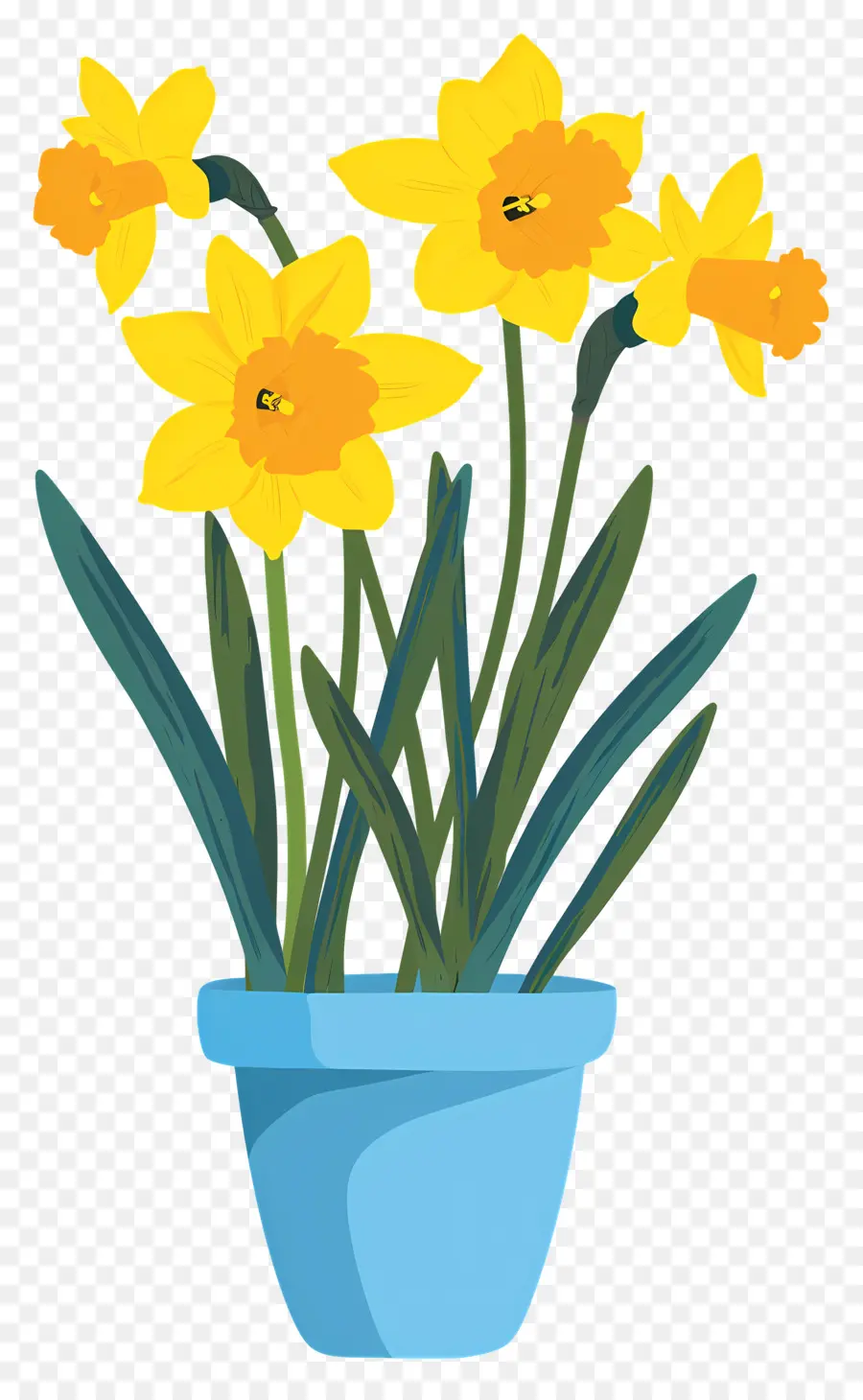 Flores Amarelas，Narcisos PNG