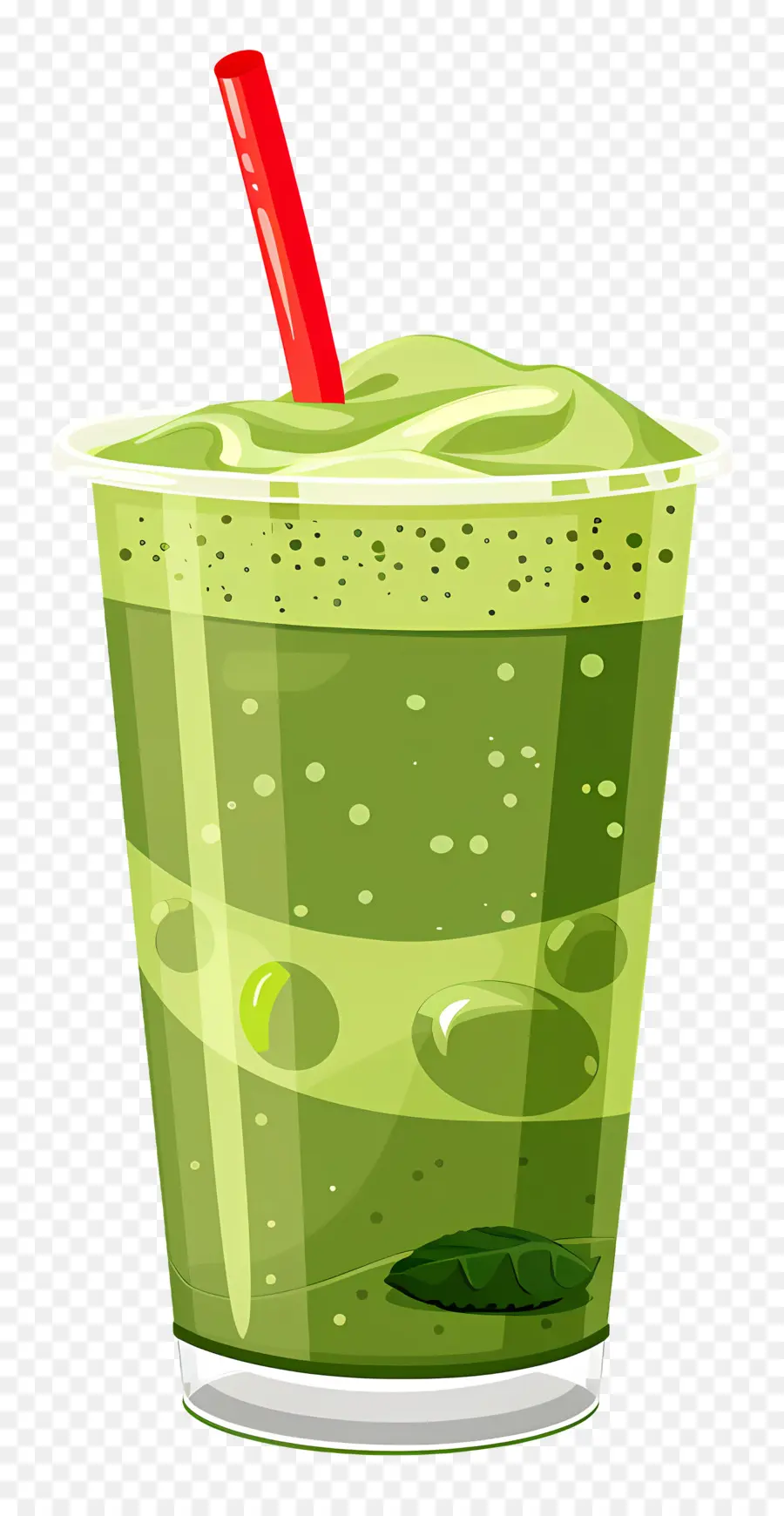 Bebida Matcha，Smoothie Verde PNG