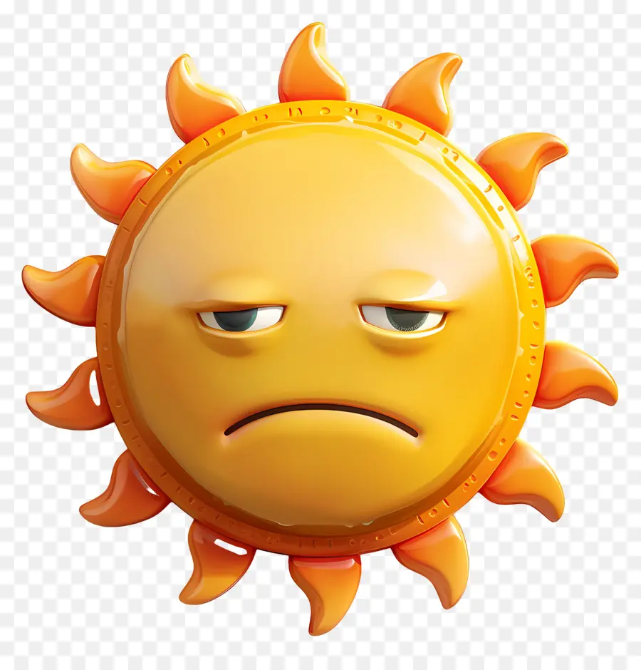 Face Do Sol，Emoji PNG