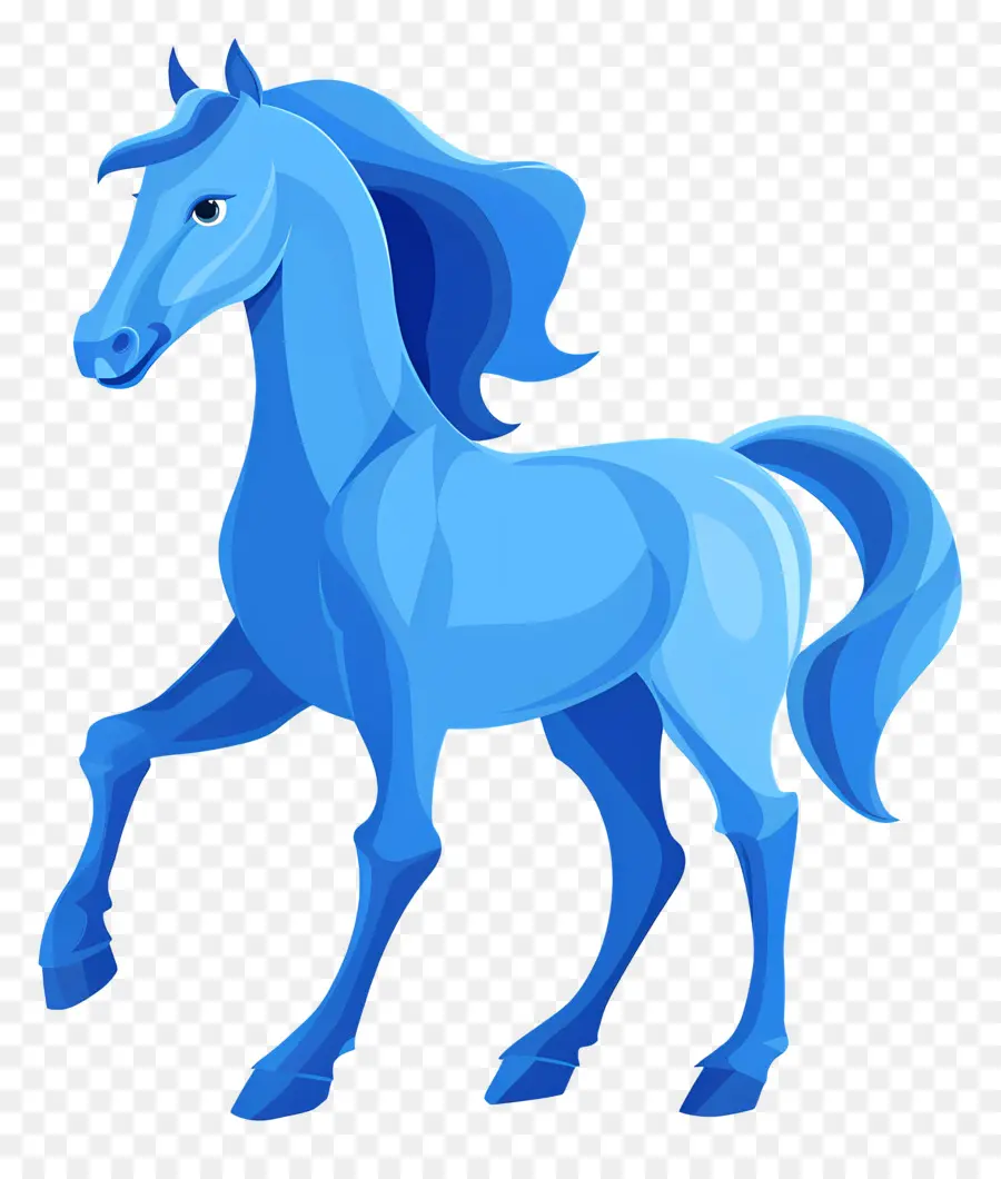 Cavalo，Cavalo Azul PNG