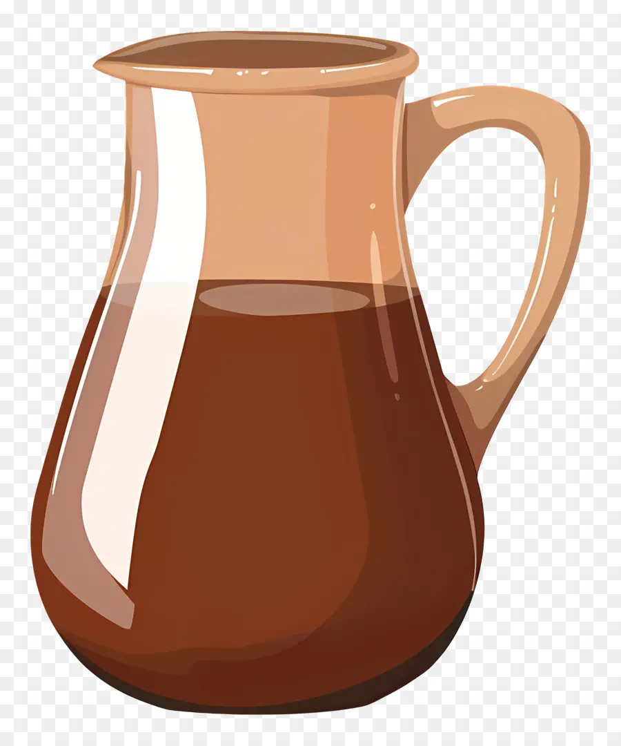 Creamer，Jarro Marrom PNG