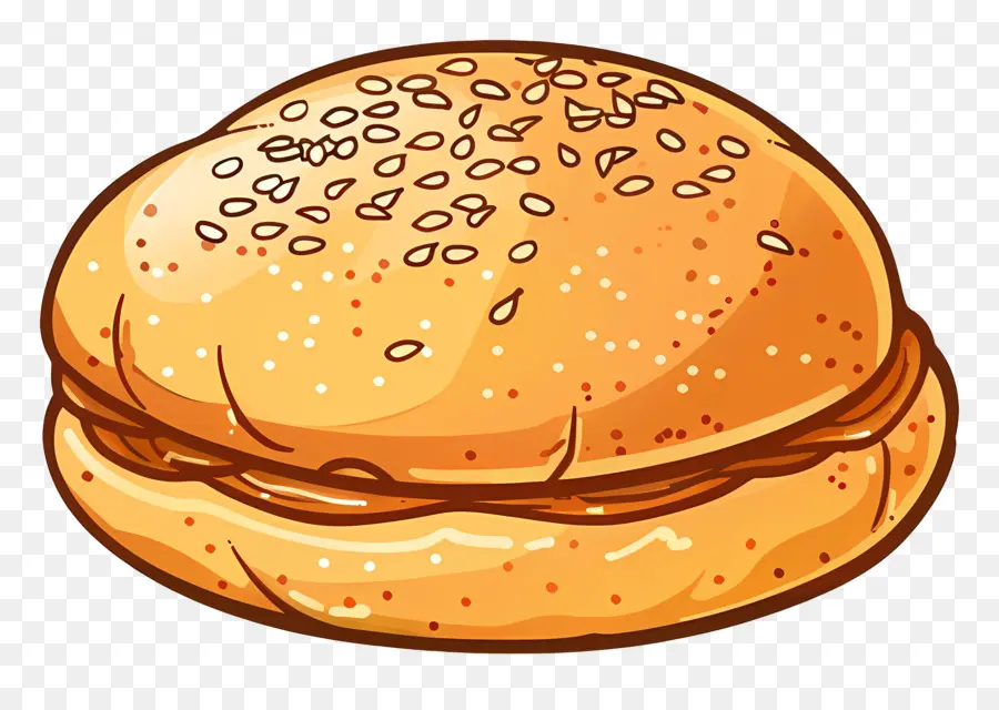 Bun De Gergelim，Hamburger PNG