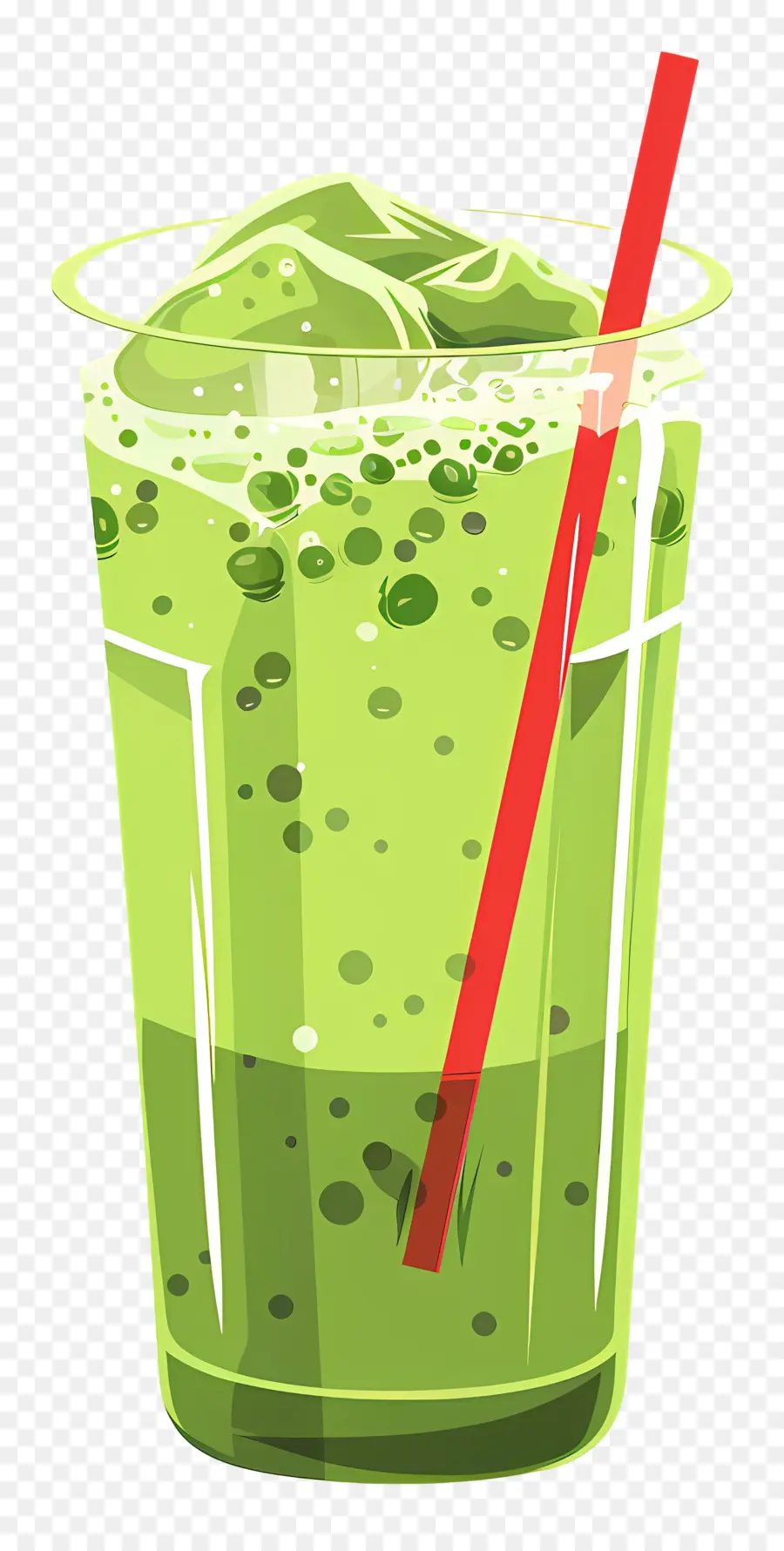 Bebida Matcha，Smoothie Verde PNG