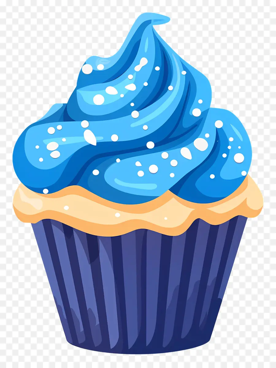 Cupcake，Cupcake Azul PNG