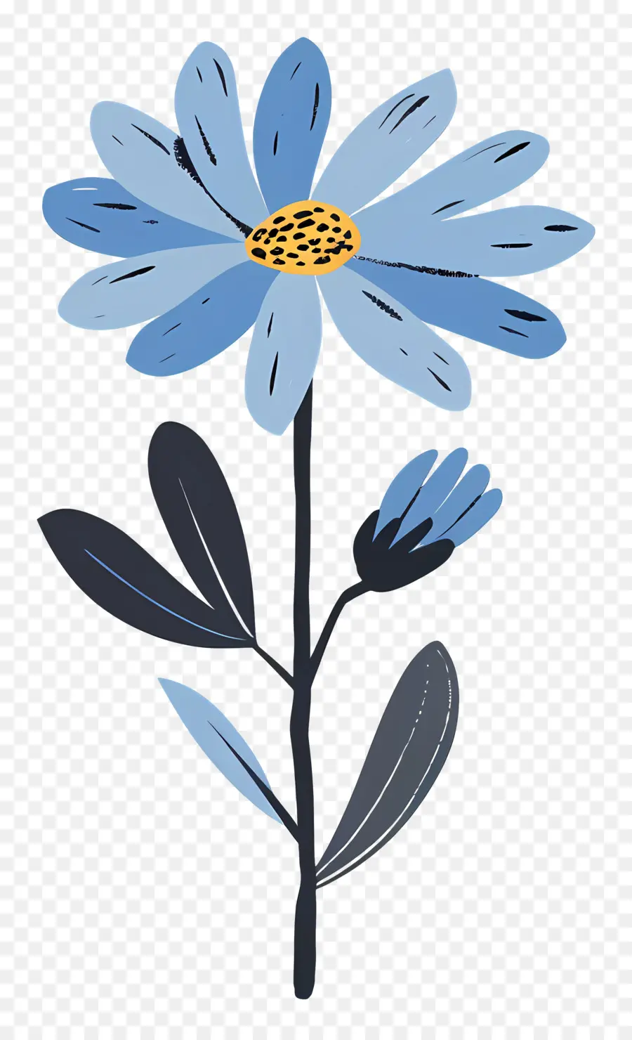 Margarida Azul，Flor Azul PNG