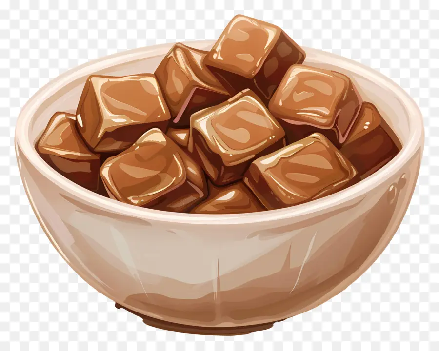 Caramelo Caramelo，Lascas De Chocolate PNG