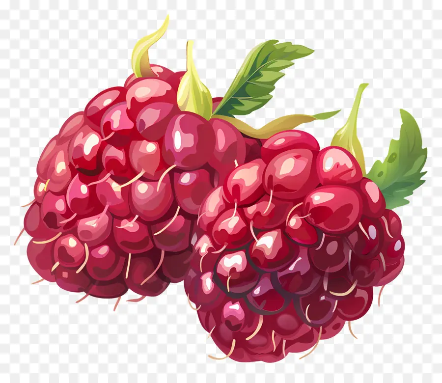 Framboesas，Frutas PNG