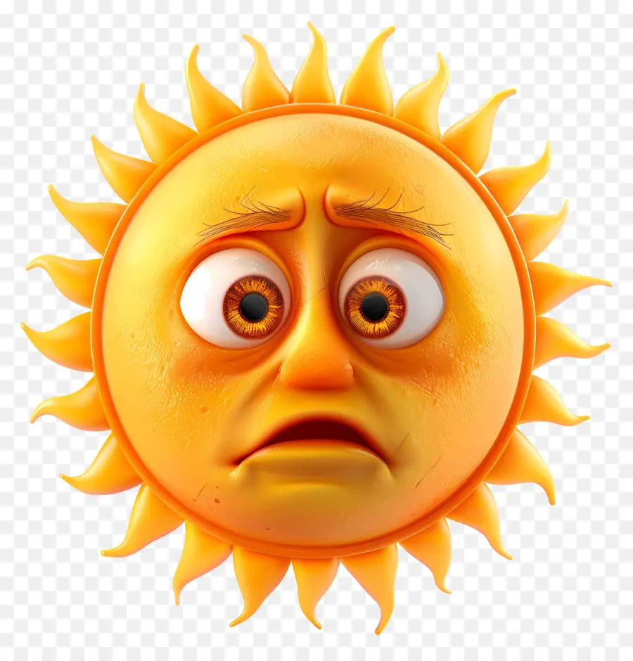 Face Do Sol，Emoji PNG