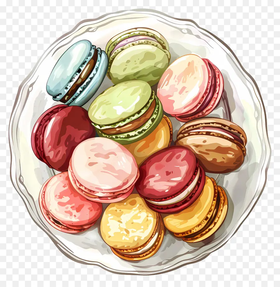 Os Macarons，Sobremesa PNG