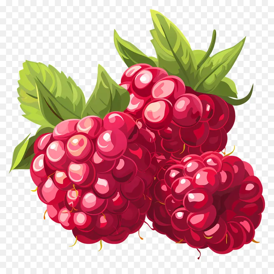 Framboesas，Frutas PNG