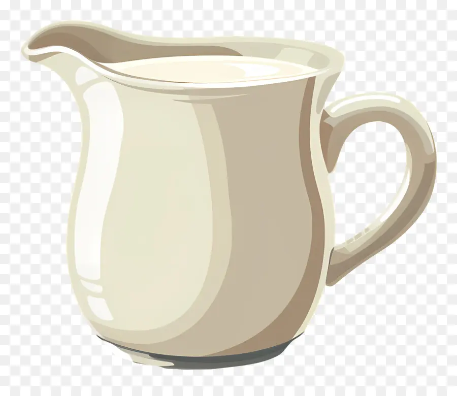 Creamer，Arremessador De Cerâmica Branca PNG