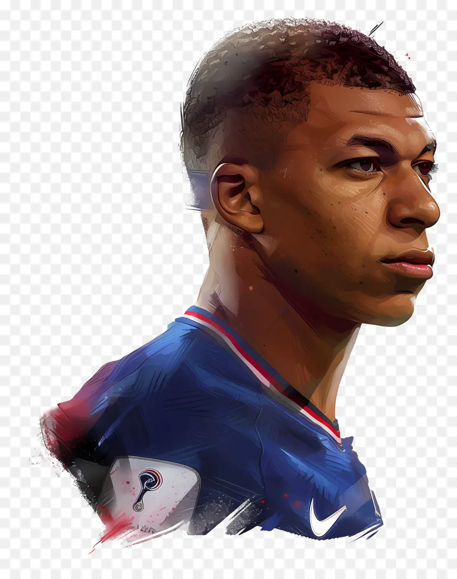 Kylian Mbappé，Retrato PNG