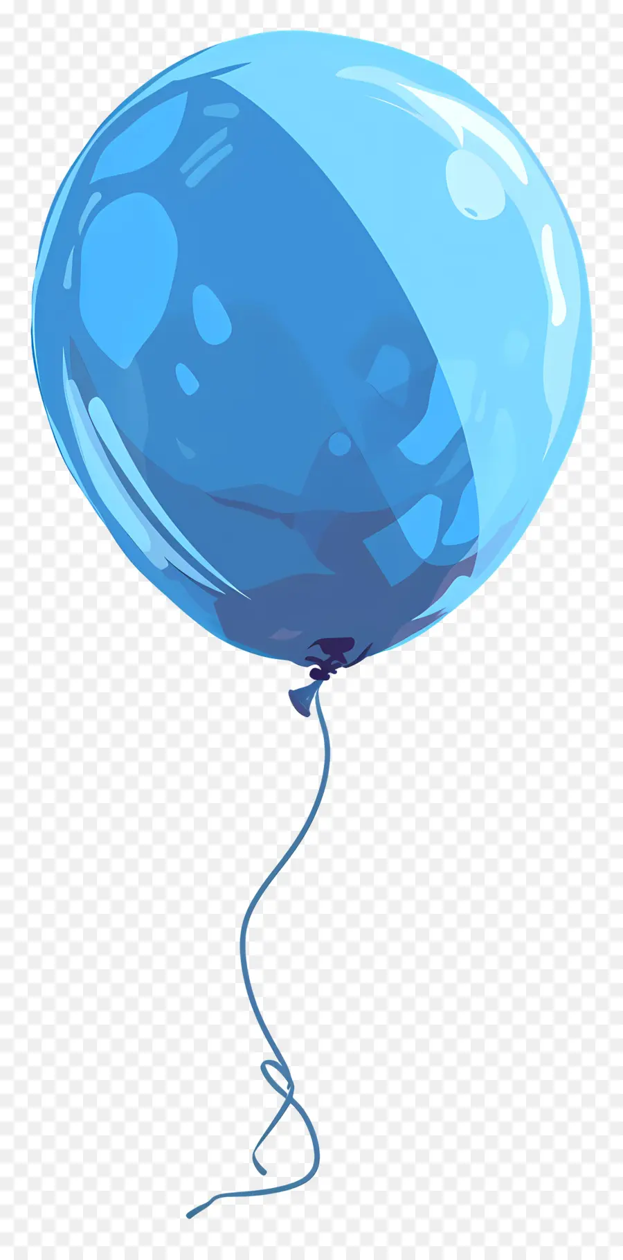 Balão Azul，Balão De Seda PNG