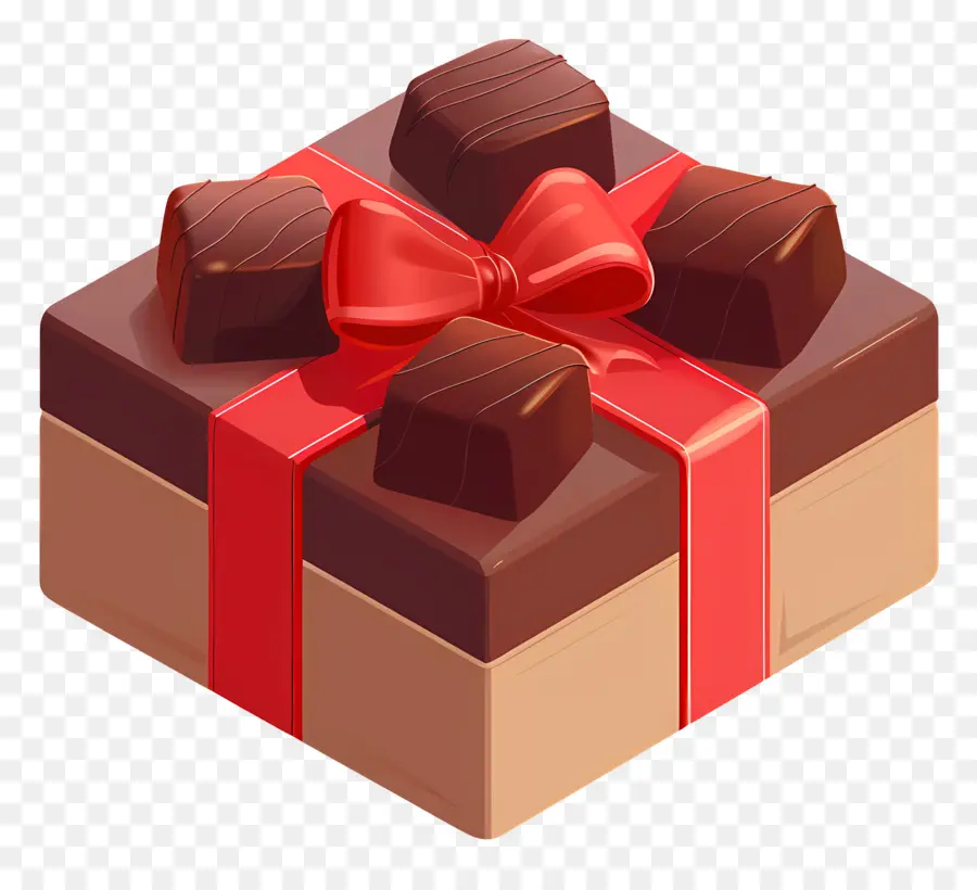 Caixa De Chocolate，Chocolate Caixa De Presente PNG