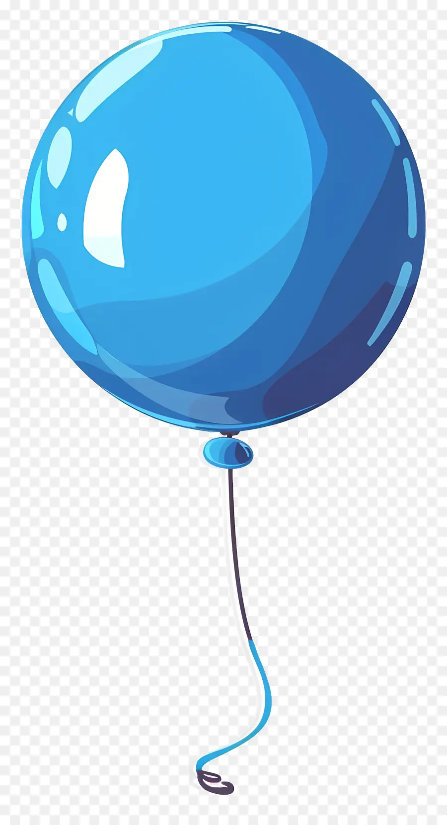 Balão Azul，Balão De Látex PNG