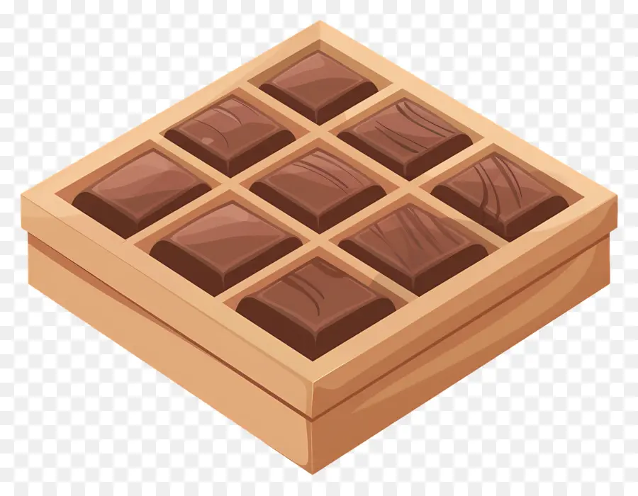 Caixa De Chocolate，Caixa De Chocolate De Madeira PNG