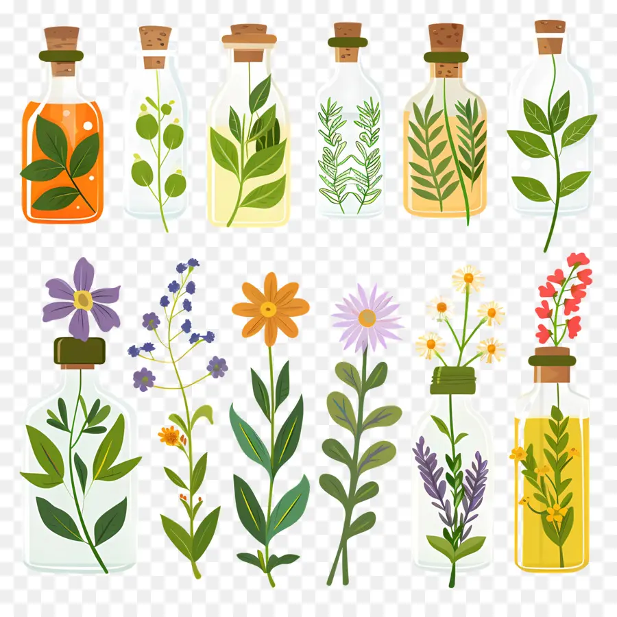 Essências Das Flores，Herbs PNG