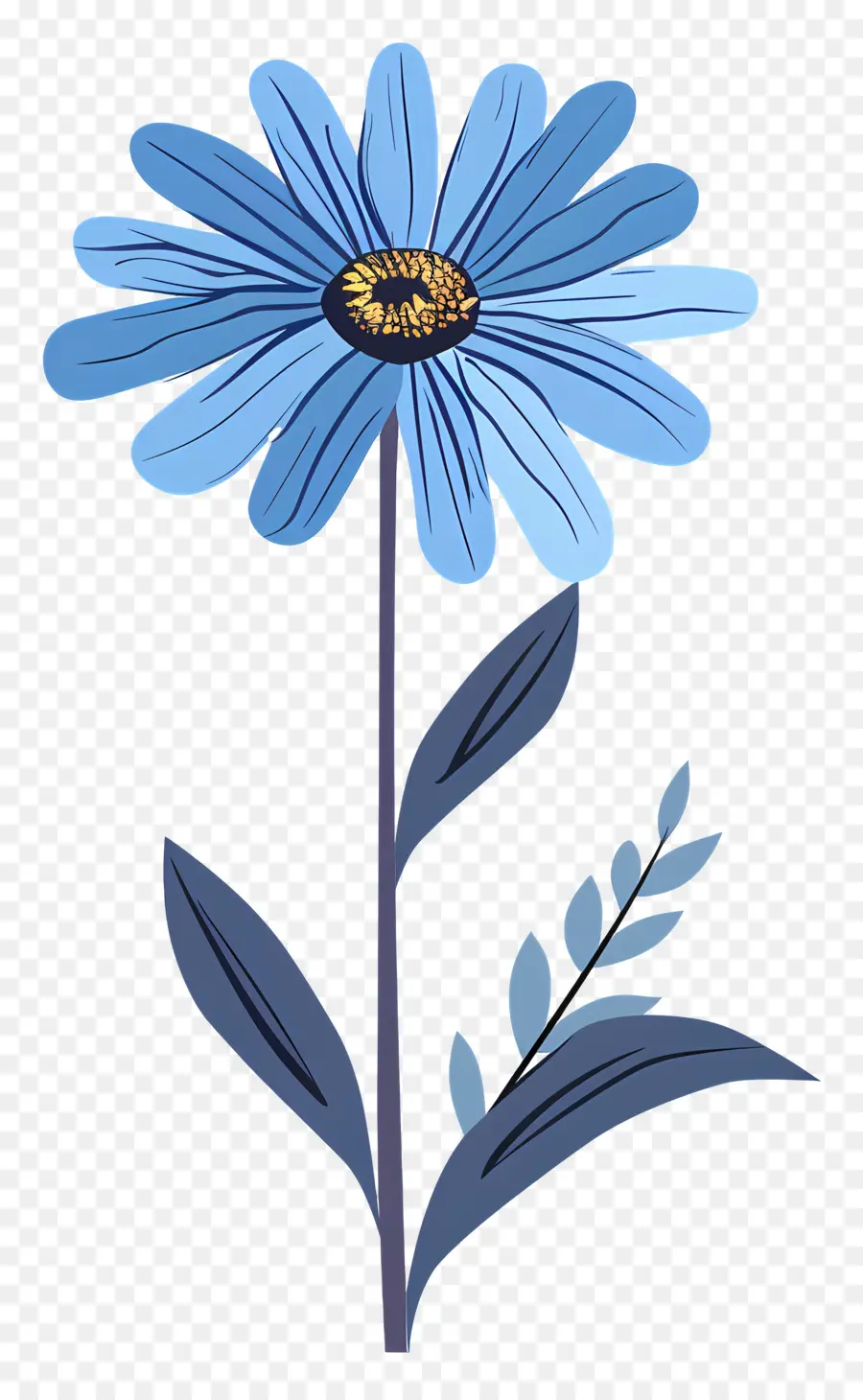 Margarida Azul，Pétalas De Flor PNG