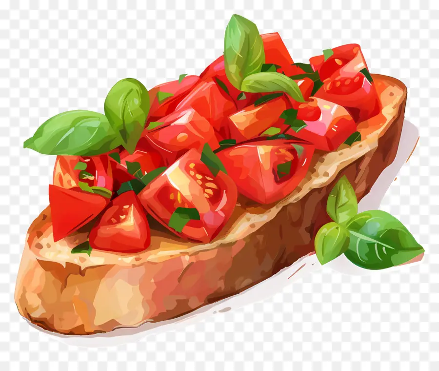 Bruschetta，Torrada Capere PNG