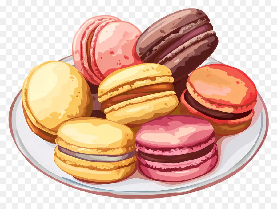 Macarons，Sobremesa PNG