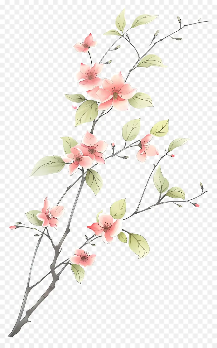 Flores Cor De Rosa，Flores PNG