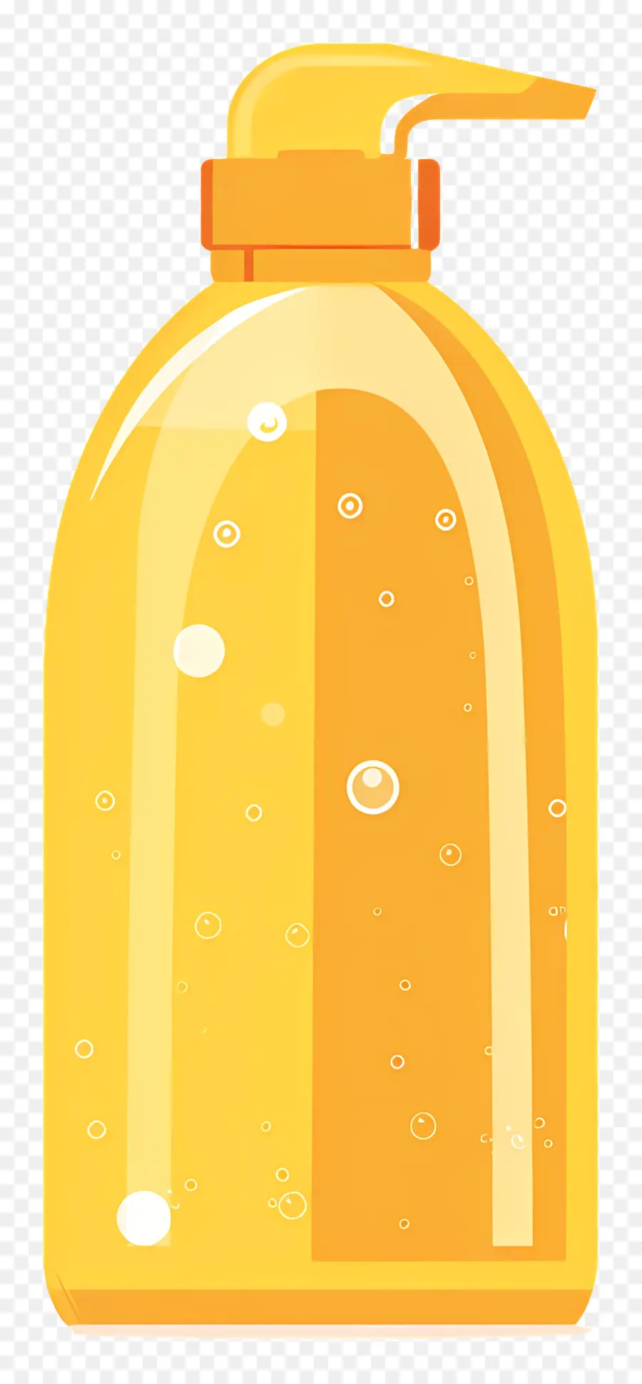 Frasco De Shampoo，Recipiente De Plástico Amarelo PNG