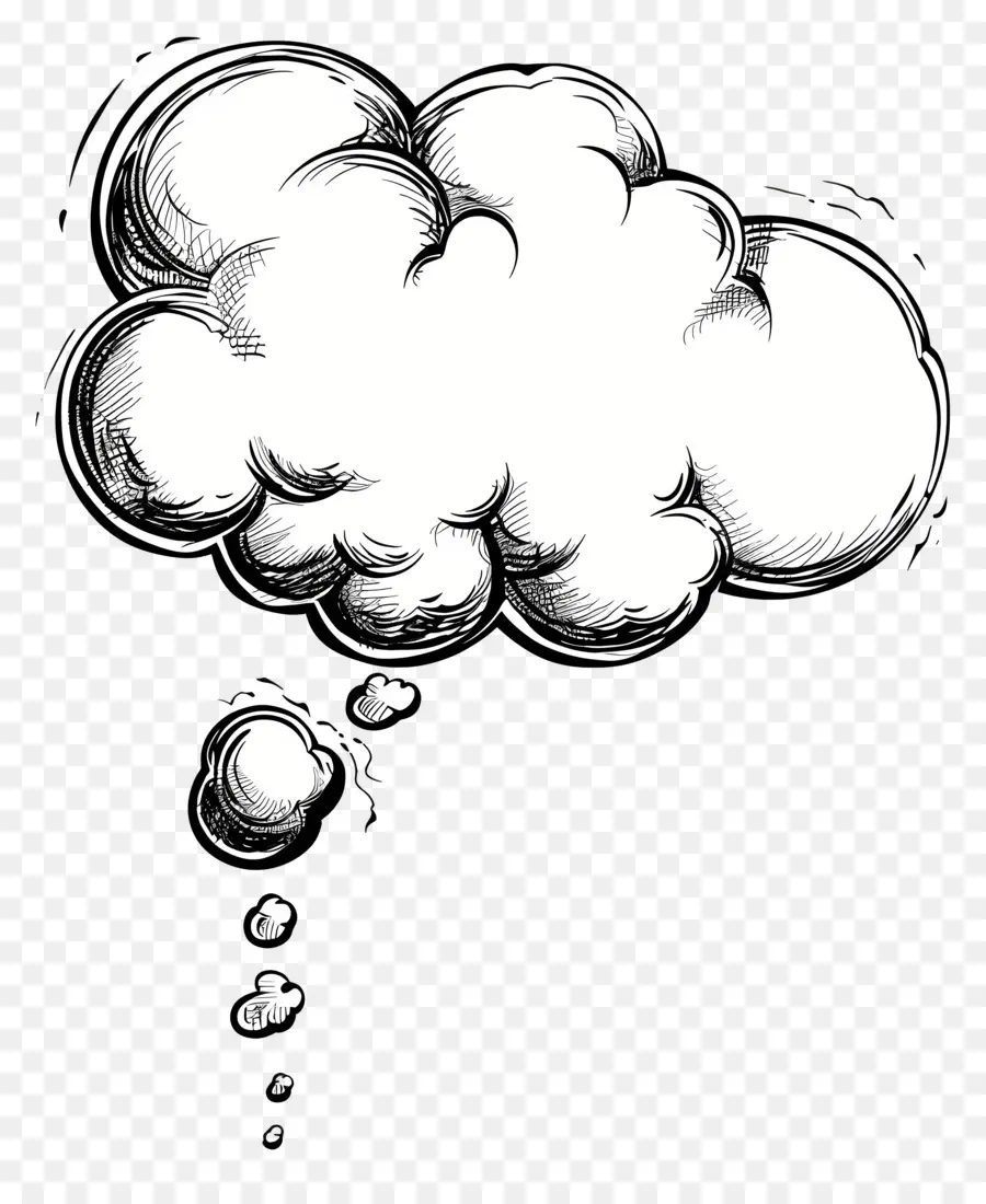 Balão De Pensamento，Nuvem PNG