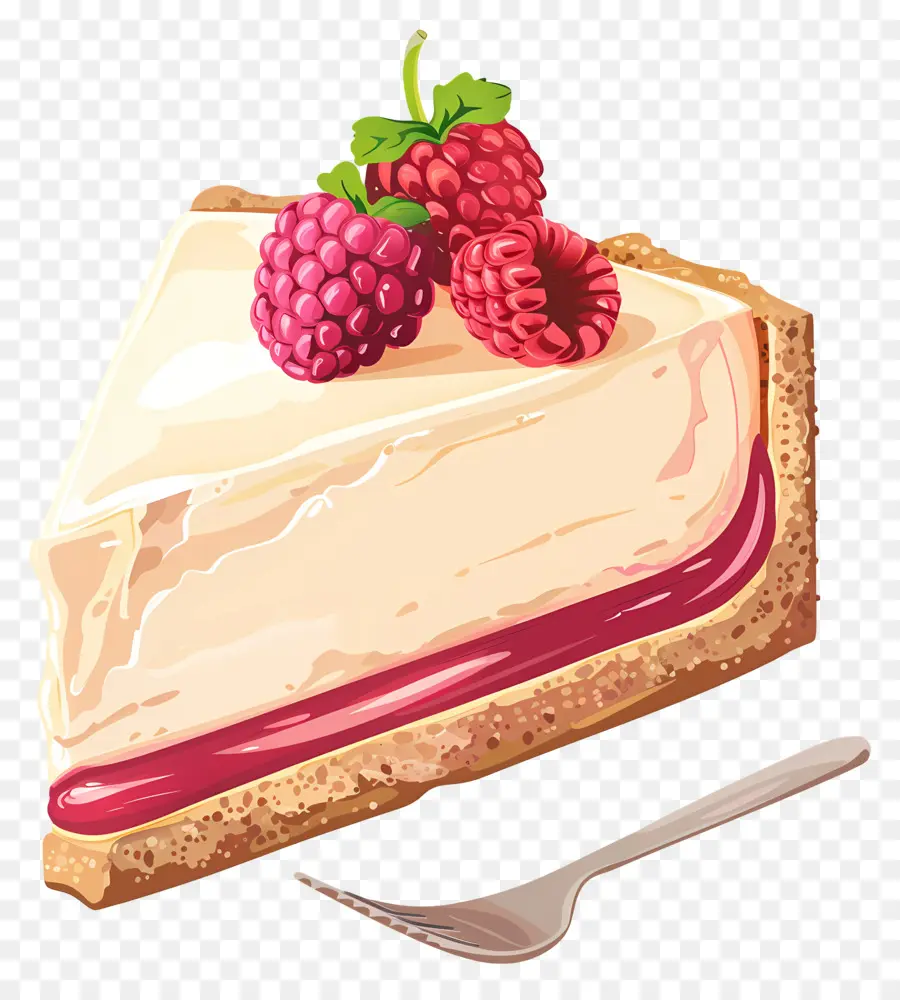 Cheesecake，Framboesas PNG