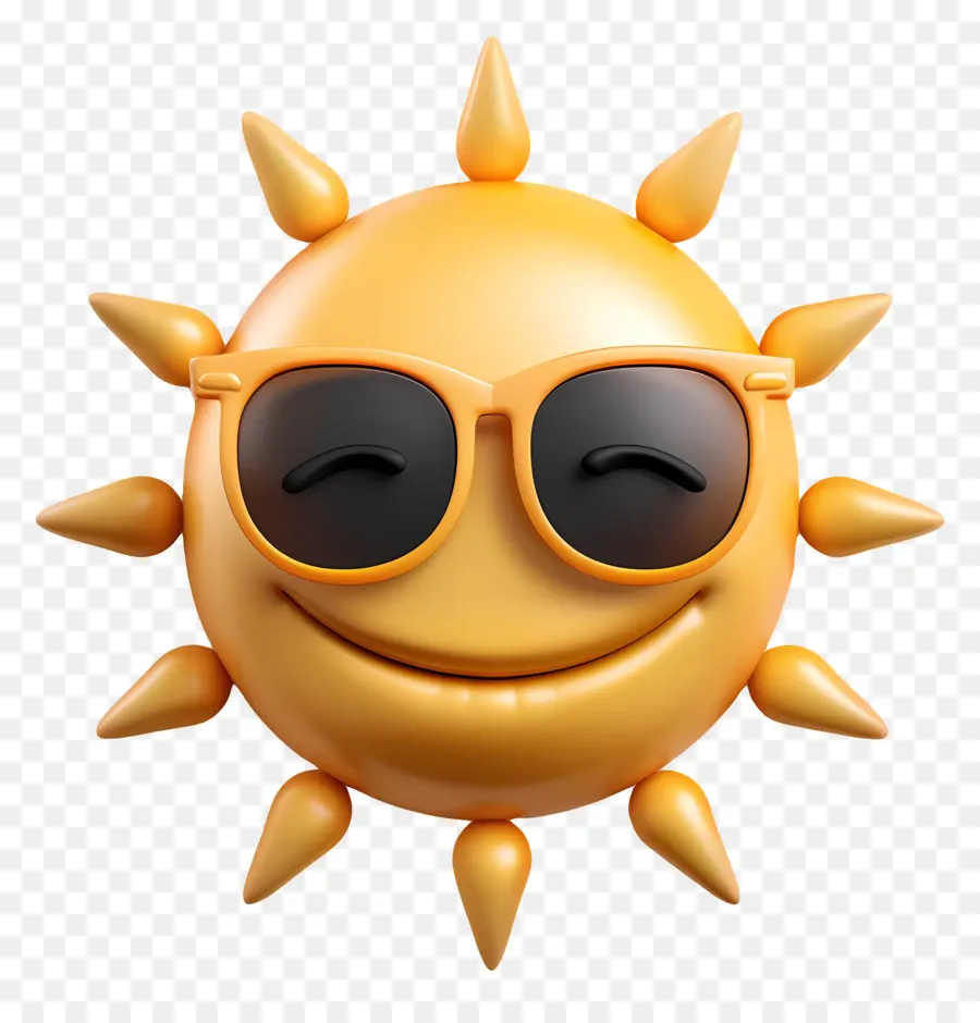 Face Do Sol，Emoji PNG